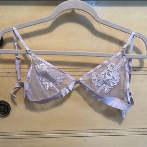 Light pink sheer bralette